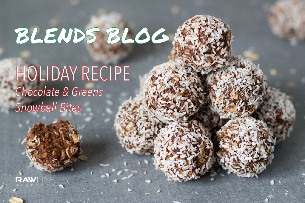 Holiday Recipe: Chocolate & Greens Snowball Bites